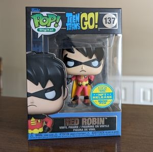 Funko Pop NFT Red Robin 137 Teen Titans Go! Limited 1800 piece release
